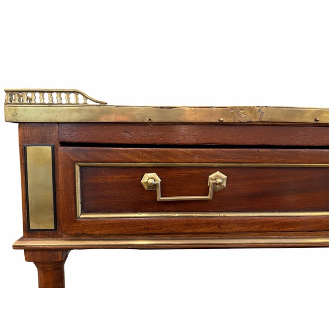 French Antique Louis XVI Style Console Table For Sale - Image 3 of 6