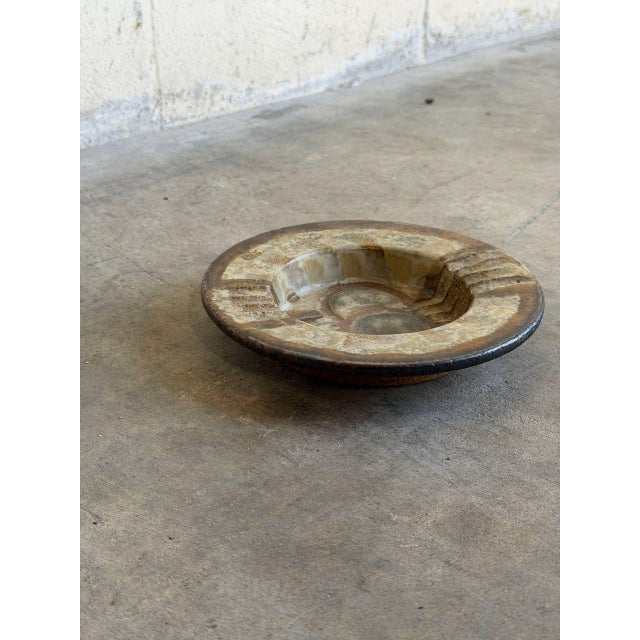 1970s Mid-Century Modern Danish Axella Ceramic Circle Motif Plate For Sale In Los Angeles - Image 6 of 10