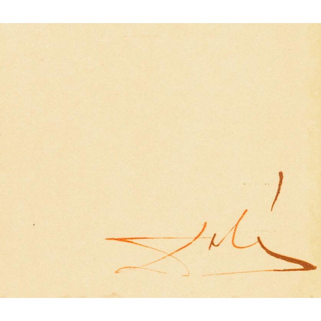 Abstract 1963 Dalí Divine Comedy Engraving Enfer Chant 1 "Départ Pour Le Grand Voyage" (Departure on the Grand Voyage) For Sale - Image 3 of 8