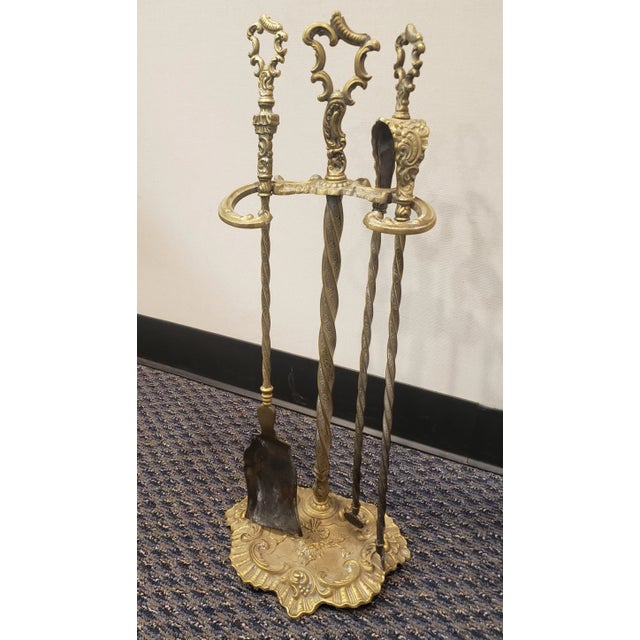 Set of Luxurious Victorian Bronze Fire Place Tools For Sale - Image 9 of 9