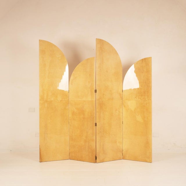 Parchment Screen by Aldo Tura for Tura Milano, 1960 For Sale - Image 3 of 18