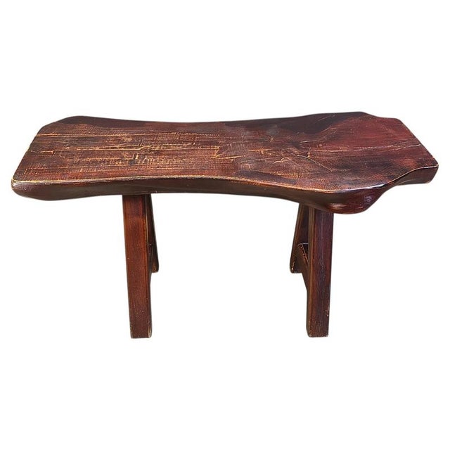 Brutalist Wood Dining Table from Mobichalet, 1960s For Sale - Image 12 of 12