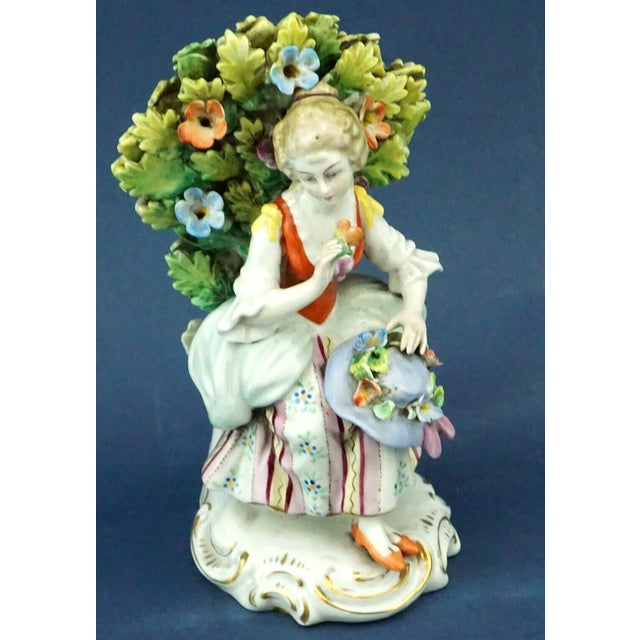 19th Century Porcelain Sculpture of a Lady by Ernest Bohne & Söhne, Germany For Sale - Image 9 of 18