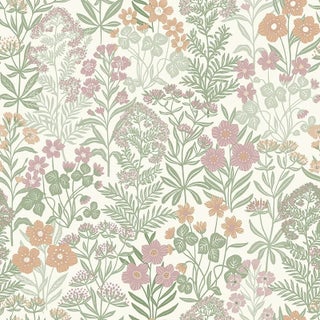 Sample - Boråstapeter Äng Wallpaper in Multi For Sale