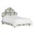 Halsted Bed in Cream Belize Chinoiserie, Twin For Sale