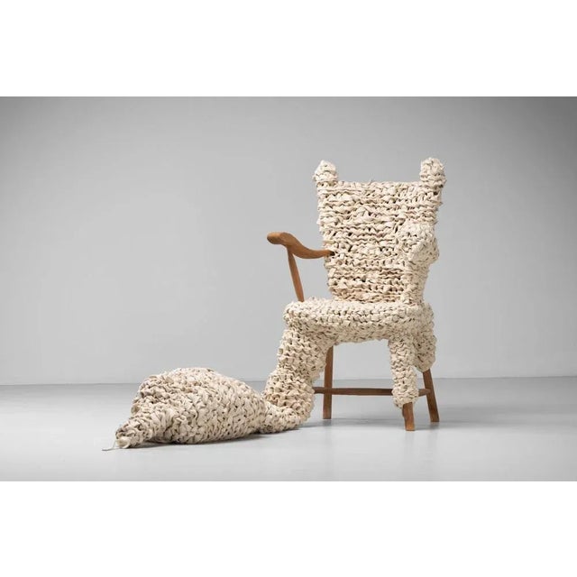 Wood Set of Witness Chair and Ottoman by Jurgen Bey for Makkink, Netherlands, 2008 For Sale - Image 7 of 18