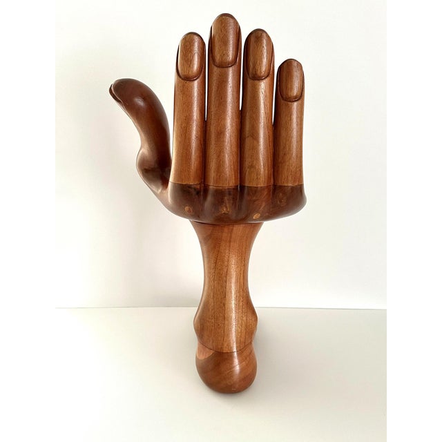 1960s Rare Iconic Surrealism Hand and Foot Sculpture by Pedro Friedeberg For Sale - Image 5 of 18