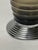 Early 20th Century Art Deco Vases of Ribbed Smoked Glass and Chrome - From France (Two Available) For Sale - Image 5 of 15