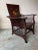Antique American Empire Style Bentwood & Spindle Floral Hand Painted Back Library Armchair For Sale - Image 10 of 18