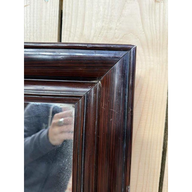 Rosewood and Mercury Mirror For Sale - Image 6 of 8