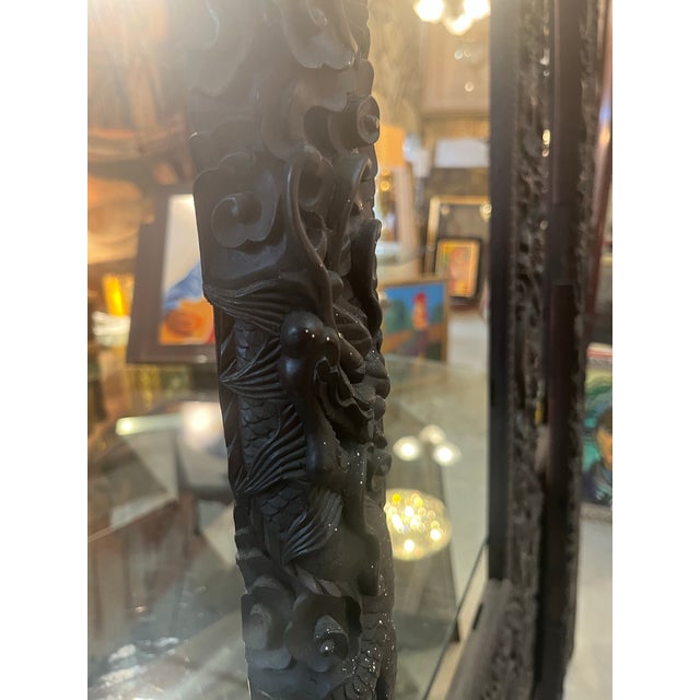 19th Century Ebony Wood Hand Carved Room Dividers For Sale - Image 11 of 12