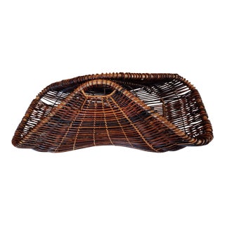 Palecek Willow Fireplace Kindling Basket For Sale