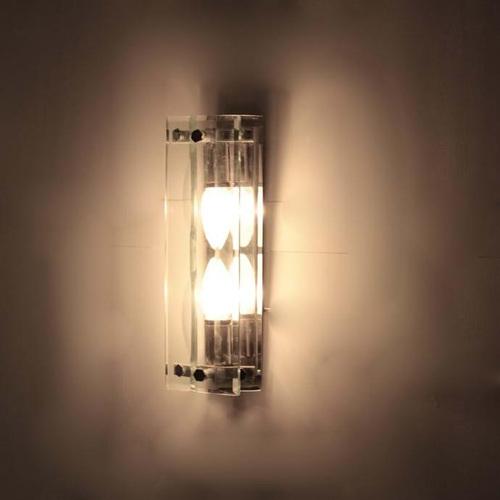 Italian Wall Lights in the style of Fontana Arte, 1950s, Set of 2 For Sale - Image 15 of 18