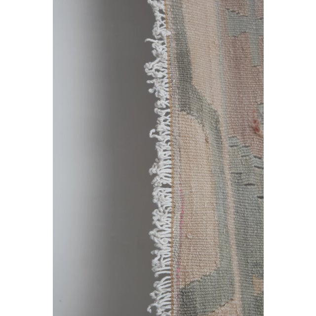 1960s Turkish Pastel Foyer Kilim Runner 4'8'' X 13'9'' For Sale - Image 9 of 13