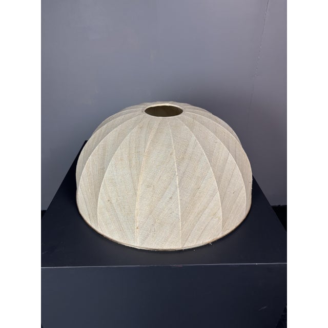 Mid-Century Boho Pencil Reed Rattan Table Lamp with Mushroom Shade, 1970s For Sale - Image 9 of 18
