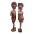 Vintage Mid-Century Balinese Modernist Mother and Daughter Statue Set – 2-Piece Suar Wood Collection For Sale