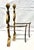 Metal Mid 20th Century Brass Lyre Andirons - Neoclassical Fireplace Decor, Pair For Sale - Image 7 of 7