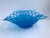 Westmoreland Glass Vintage Westmoreland Doric Lace Blue Satin Glass Oval Centerpiece Bowl For Sale - Image 4 of 9