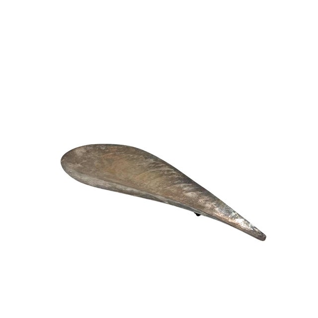 Silver-plated shell shaped great bowl / centerpiece Renato Raddi, Firenze Italy 1970s engraved mark 4 cm H / 65 × 27 cm...