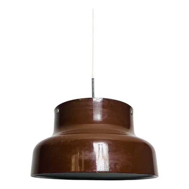 Space Age Bumling Brown Pendant Lamp by Atelje Lytan, Sweden, 1970s For Sale