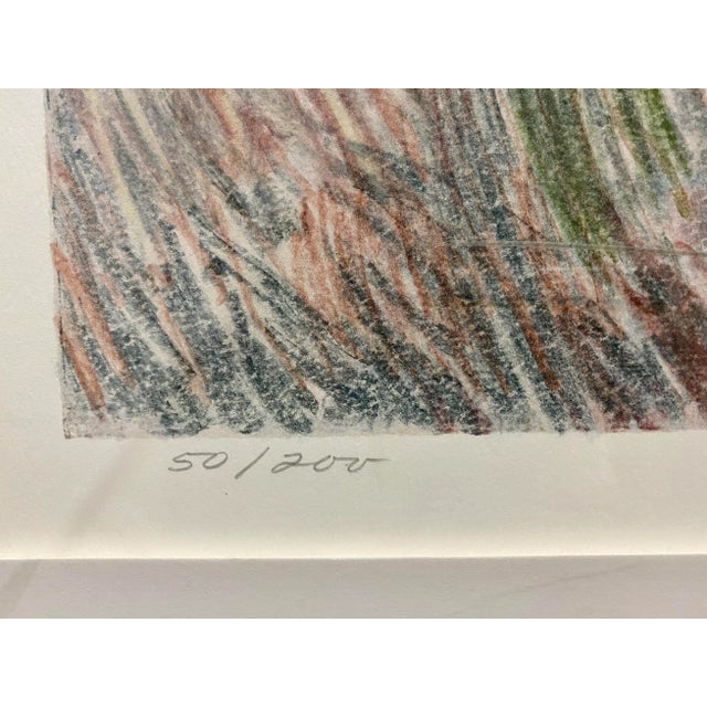 1980s Carson Gladson, “Shadows Reflect, 1989, Large Landscape on Paper, Framed For Sale - Image 5 of 11