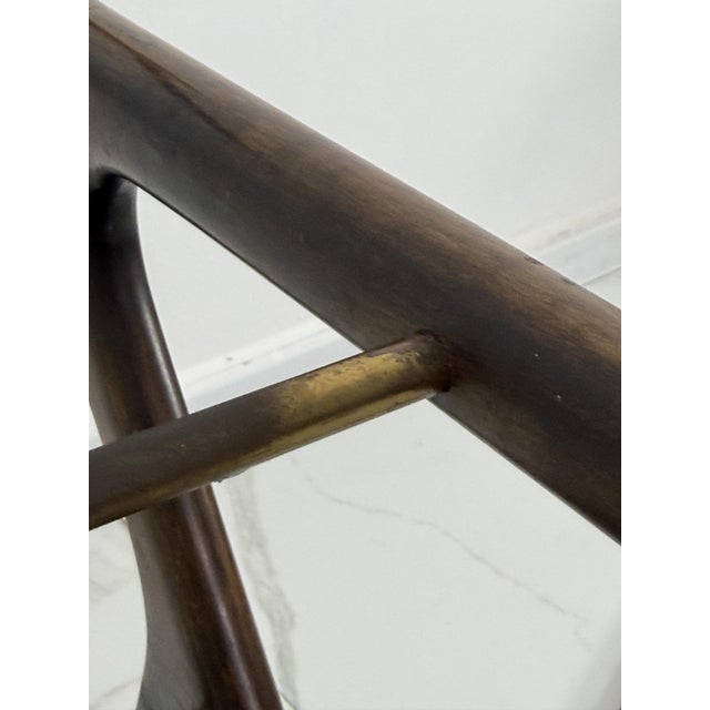 Walnut and Brass Bar Trolley in the style of Cesare Lacca, 1950s For Sale - Image 11 of 12