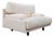 Late 20th Century Postmodern Italian Lounge Chairs in Textured Cream Fabric, Pair, Leather For Sale