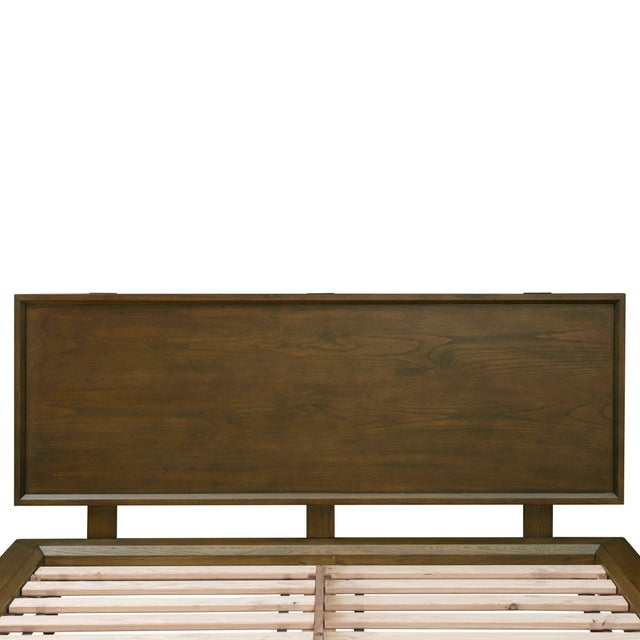 2020s Emery Platform Walnut King Bed For Sale - Image 5 of 10