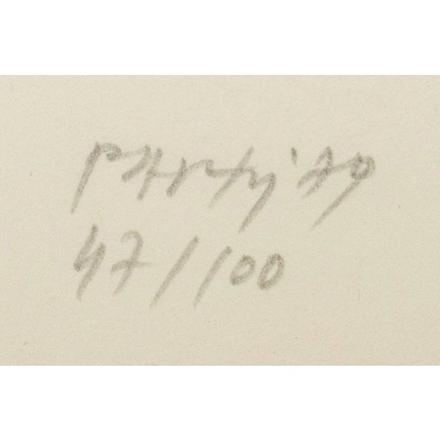 1970s Gianfranco Pardi "Achitettura" Lithograph, 1974 For Sale - Image 5 of 7