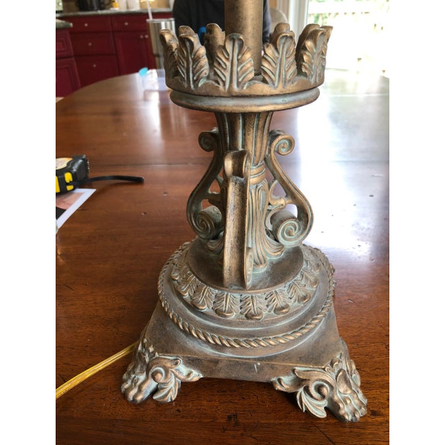 Lexington Furniture 2000s Lexington Acanthus Leaf Motif Lamp For Sale - Image 4 of 9