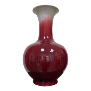 Mid 20th Century Chinese Sang De Boeuf Porcelain Vase