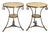 Louis XVI Directoire Style Gilt Metal & Honey Onyx Guéridon Side Tables - A Pair For Sale
