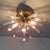 Glass Vintage Italian Murano Style Starbust Flush Mount Chandelier For Sale - Image 7 of 12