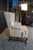 1980s Ethan Ellan Traditional Classics Queen Anne Maple Striped Library Wingback Chair For Sale - Image 15 of 18