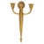 Metal Art Deco Gilded Bronze Wall Sconce, 1925. For Sale - Image 7 of 7