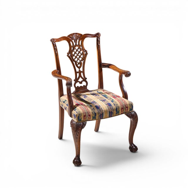 Baker Furniture Stately Homes Chippendale Mahogany Dining Chairs - Set of 8 For Sale - Image 17 of 17