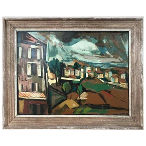 1950s Signed Mid-Century Seriagraph on Board by Maurice De Vlaminck