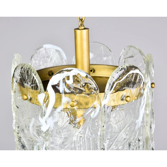 Mezzaga Vintage Mazzega Murano Glass Pendant For Sale - Image 4 of 12