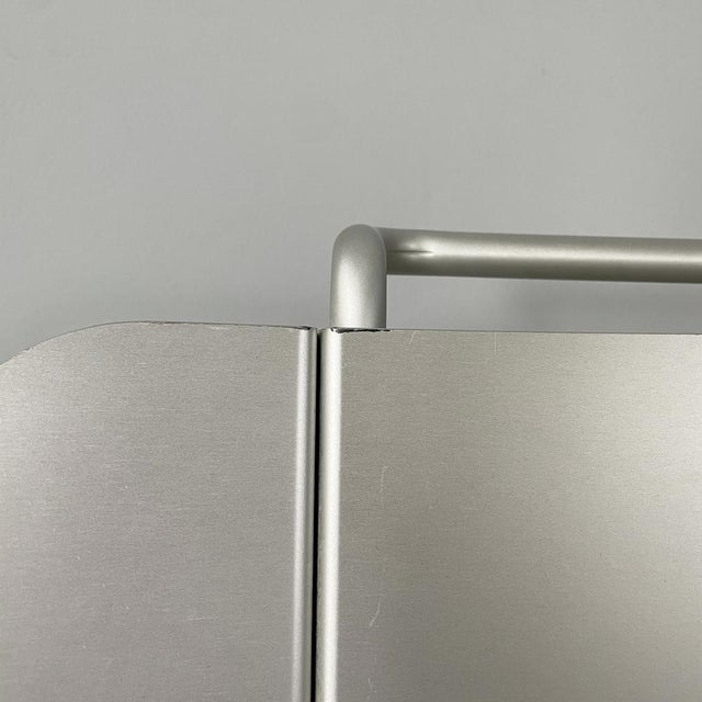 Italian Modern Aluminum Stackable Chairs by Tanzi, 1980s, Set of 4 For Sale - Image 6 of 18