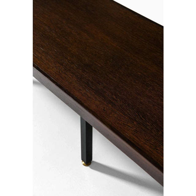 Brown Modern Bench, Sweden, 1960s For Sale - Image 8 of 10