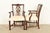 Kindel Furniture Georgian Carved Mahogany Armchairs, Pair For Sale - Image 11 of 13