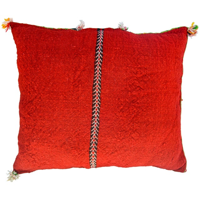 Textile Berber Pillow W/ Tribal Motif For Sale - Image 7 of 8