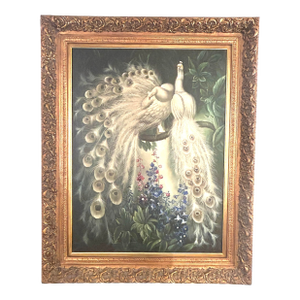Edwardian Era Peafowl Painting
