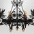 Chandelier in Black Wrought Iron by Carlo Rizzarda, 1920s, in Flawless conditions. Designed 1920 to 1949 This piece has an...