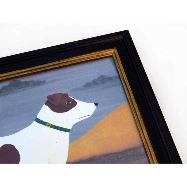 Paper Matt Rix, Naive Style Jack Russell Terrier, 2000s, Print, Framed For Sale - Image 7 of 13