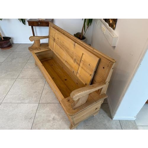 1920s Vintage Art Nouveau Chest Bench, 1920s For Sale - Image 5 of 15