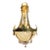 1860s French Empire Gold Bronze Crystal Chandelier For Sale