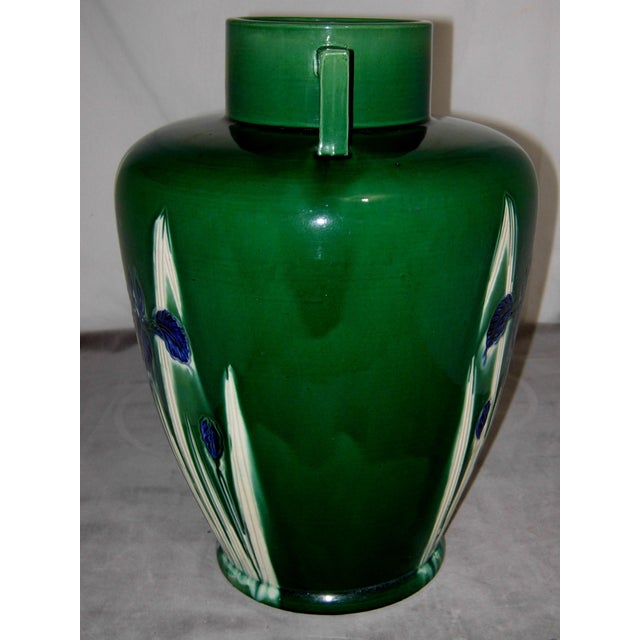 Late 19th Century Japanese Awaji Pottery Vase With Handles For Sale In New York - Image 6 of 6