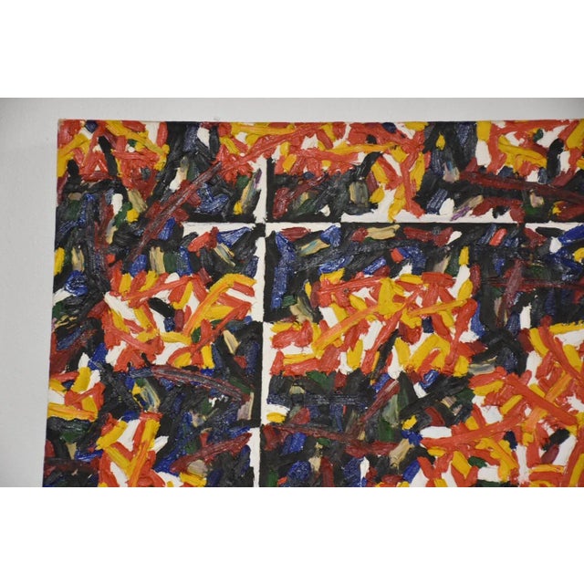 Mid-Century Modern Hans Jorgen Henriksen Danish Abstract Painting For Sale - Image 3 of 8