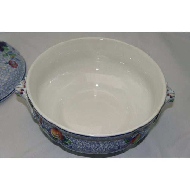 Vintage Mid-Century Modern Spode Copeland George III Covered Vegetable Serving Bowl For Sale - Image 6 of 7
